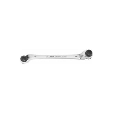 Holex Double Ratcheting Box End Wrench, 12mm x 14mm 614843 12X14